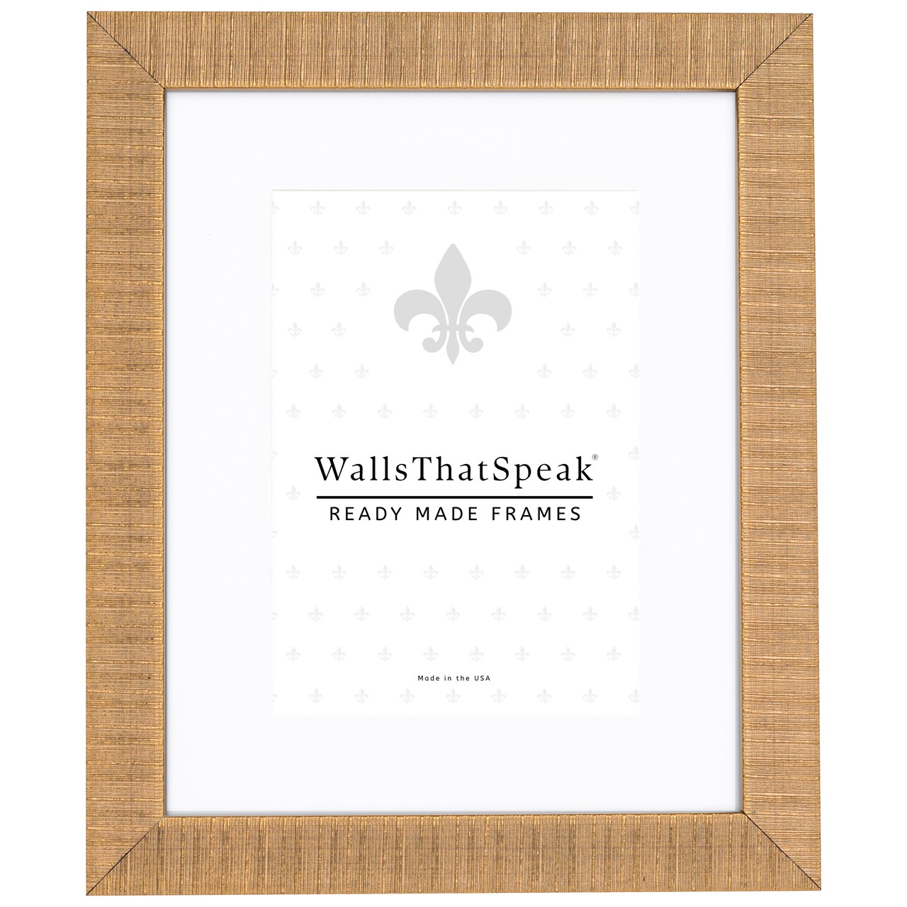 10x13 Matted Picture Frame, Linear 1 Inch Polystyrene Moulding, Wall Display Frame for Art, Posters, or Photos by wallsthatspeak